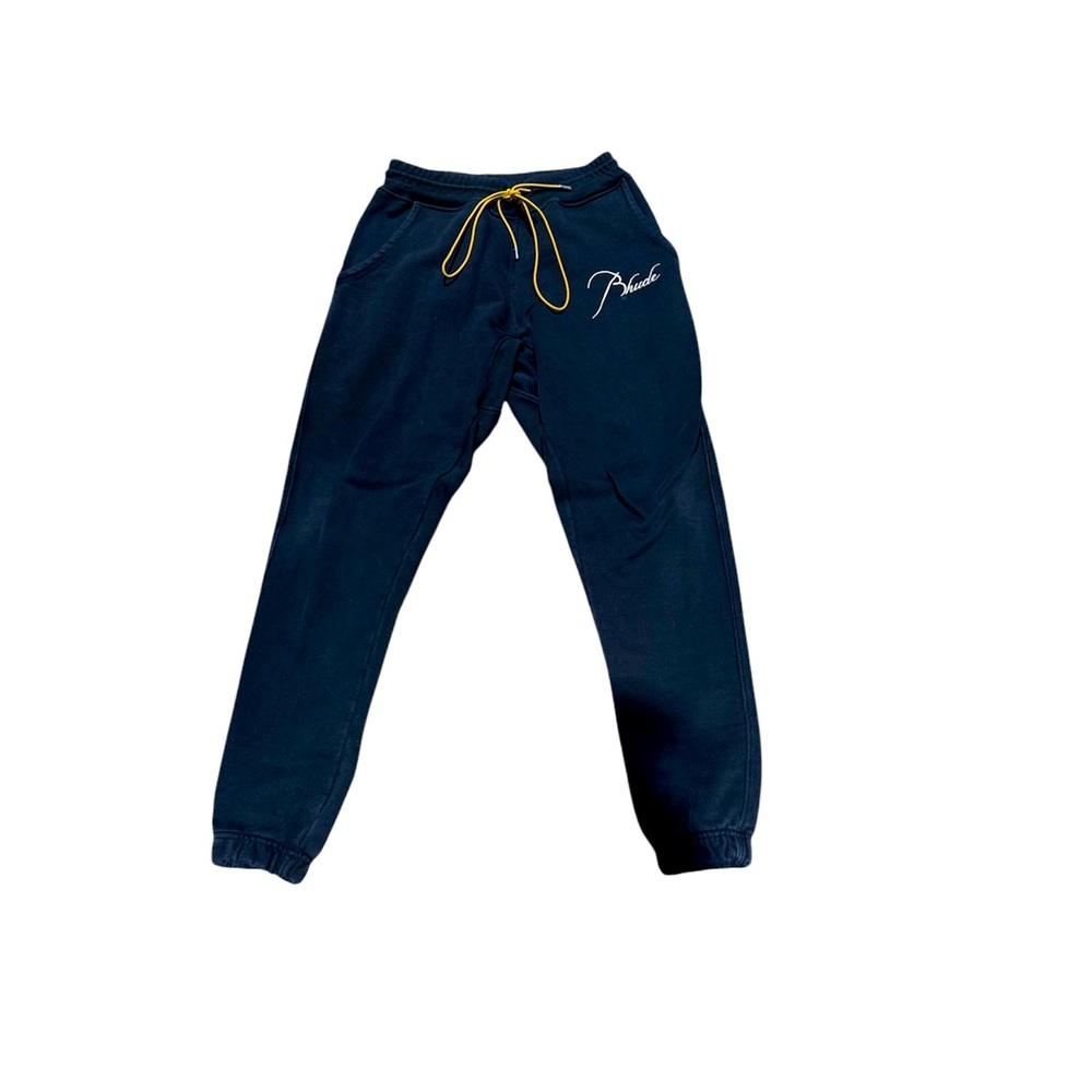 Rhude joggers sweatpants size medium blue